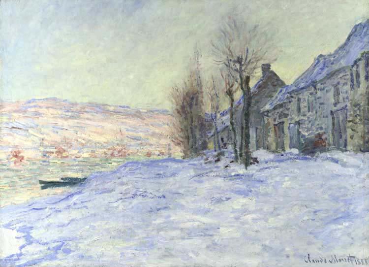 Claude Monet Lavacourt: Sunshine and Snow oil painting image